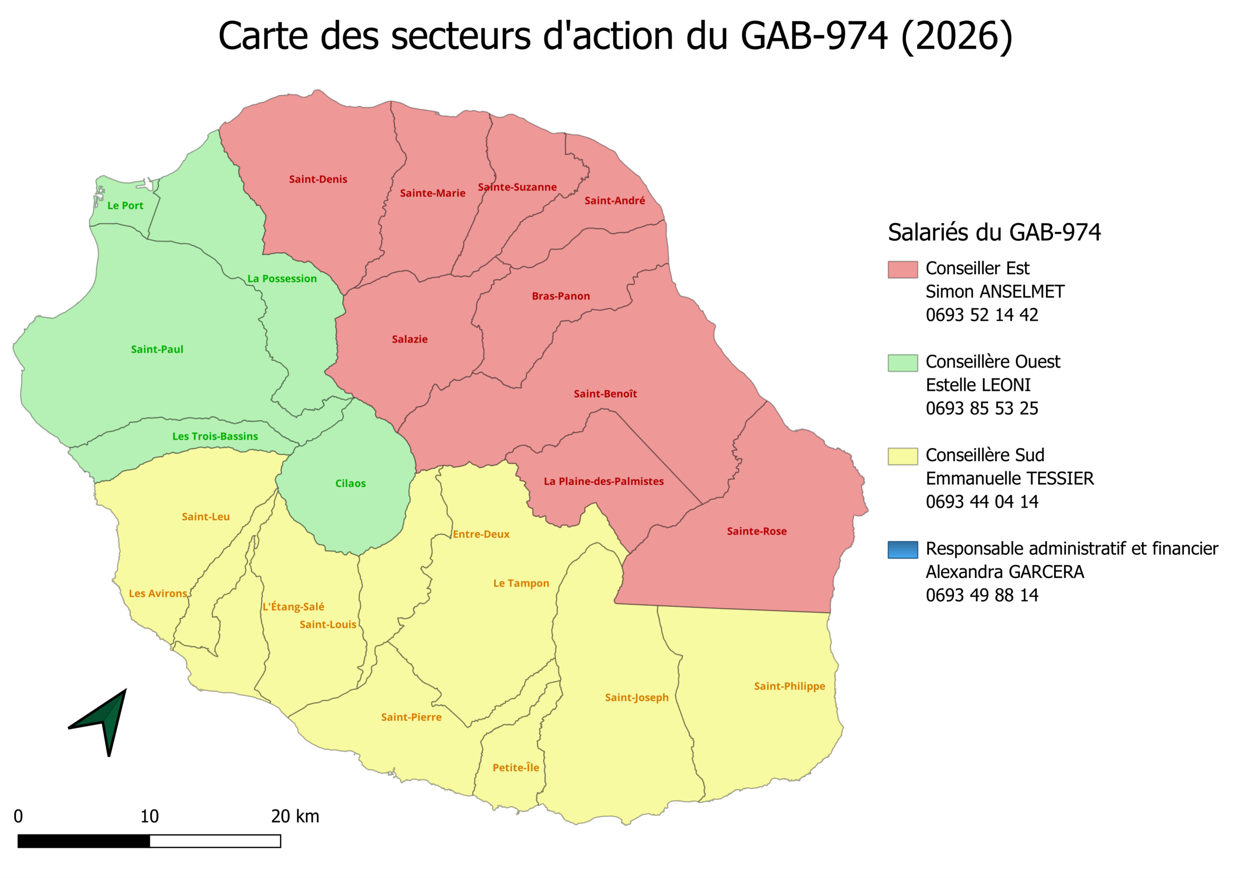Carte secteur GAB-974